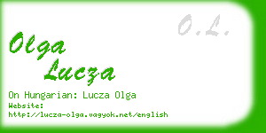 olga lucza business card